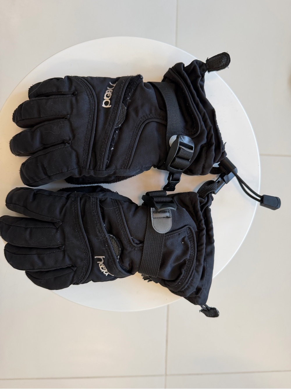 HEAD Boys Ski Gloves – Black, Size Medium